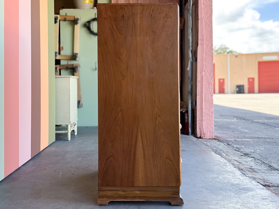 1930's Burl Wood Armoire
