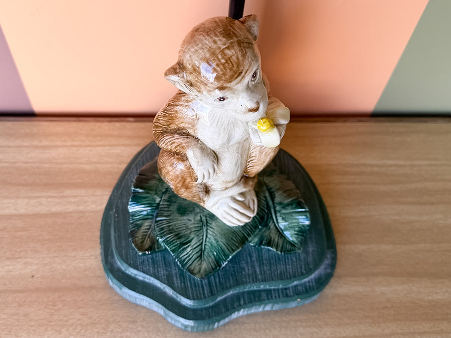 Monkey and Palm Lamp