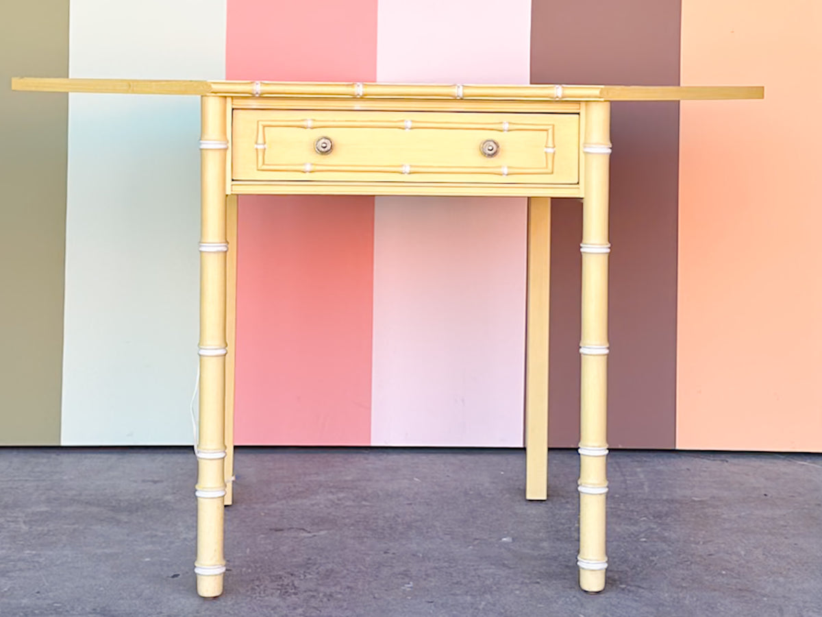 Thomasville Faux Bamboo Corner Desk and Chair