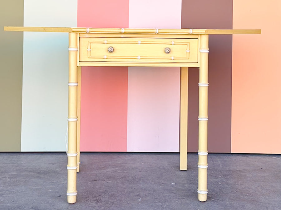 Thomasville Faux Bamboo Corner Desk and Chair