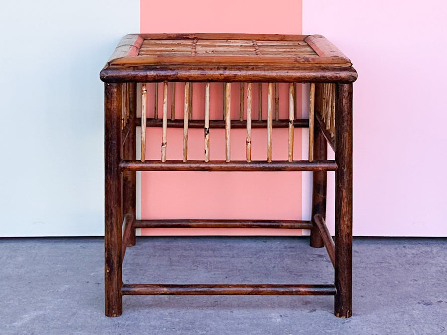 Trio of Bamboo Nesting Tables
