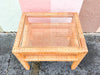 Rattan Wrapped Side Table