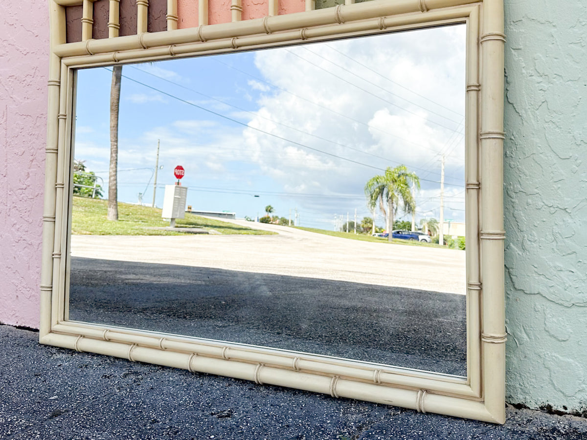 Thomasville Faux Bamboo Mirror