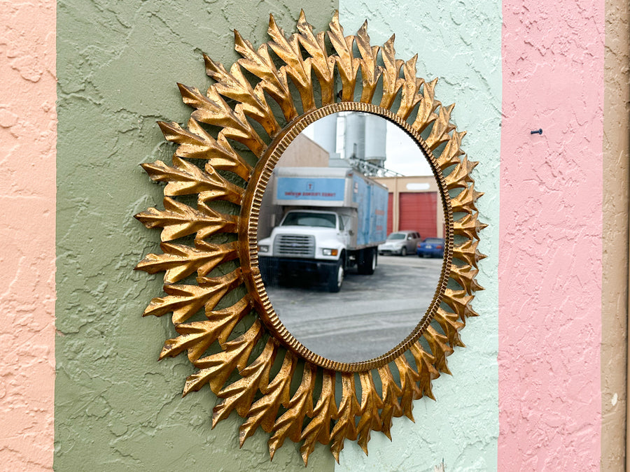 Italian Sunburst Gilt Mirror