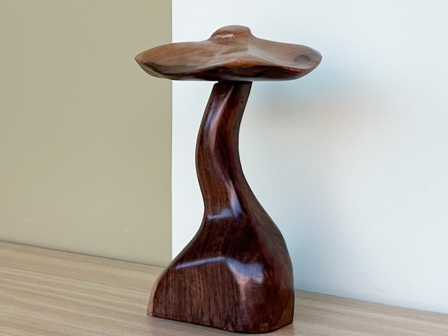 Carved Teak Mushroom