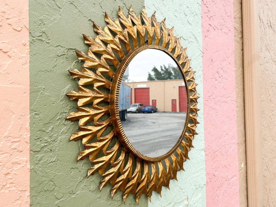 Italian Sunburst Gilt Mirror