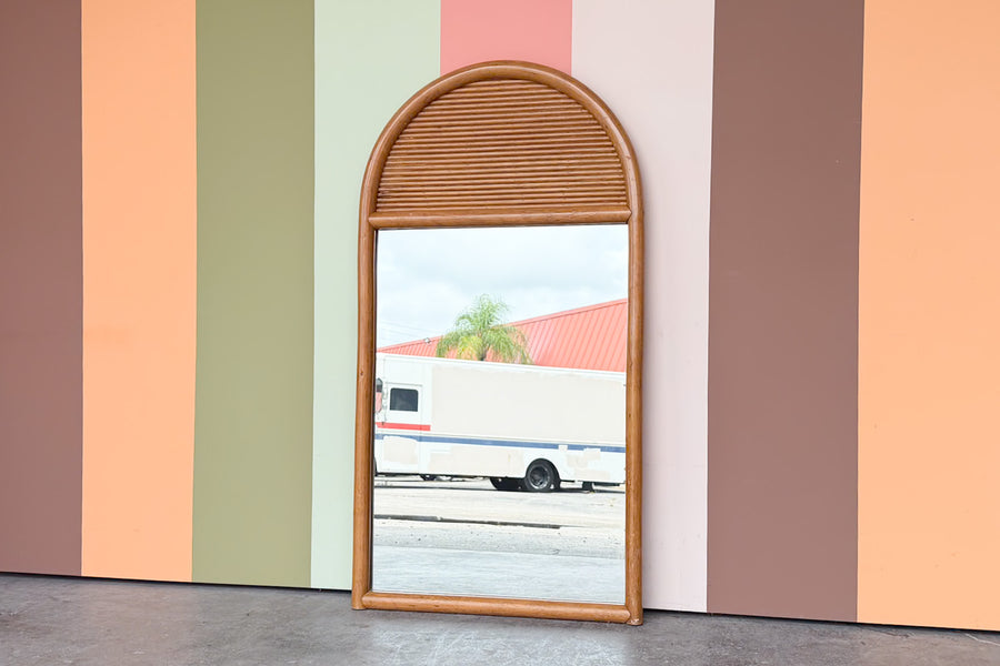 Coastal Cool Rattan Mirror