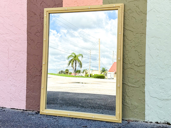 Simple Chic Faux Bamboo Mirror
