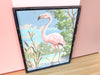 Lone Flamingo Paint by Number Art