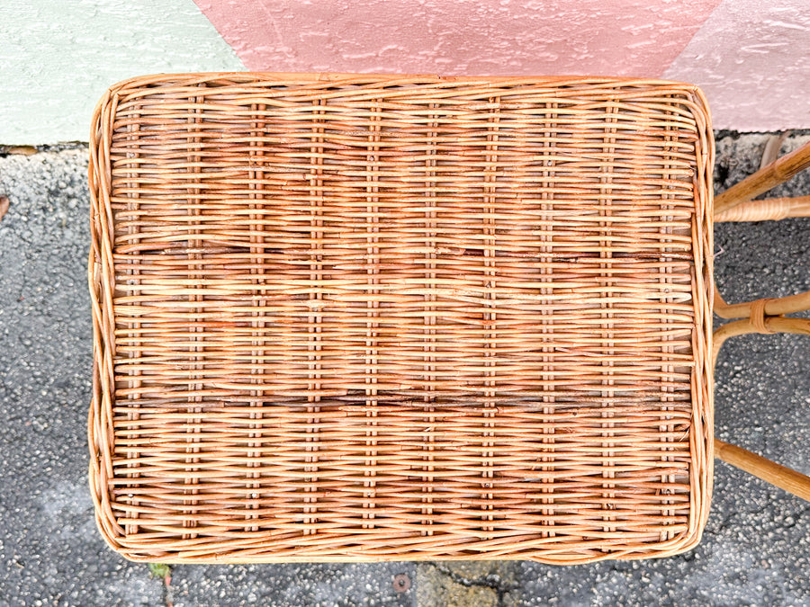 Pair of Cute Rattan Side Tables