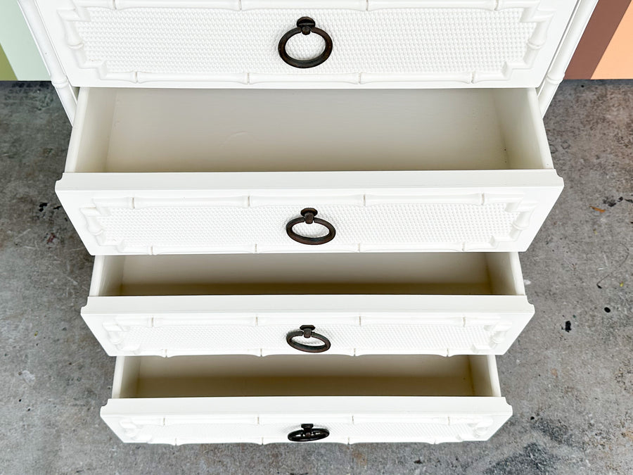 Palm Beach Style Faux Bamboo Lingerie Chest