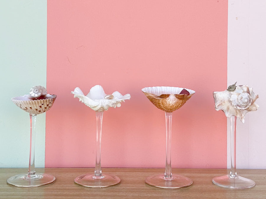 Set of Four Shell Chic Coupes