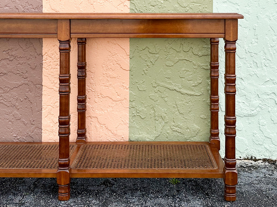 Handsome Faux Bamboo Console