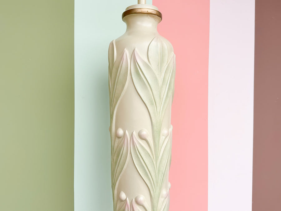 Floral MCM Plaster Floor Lamp