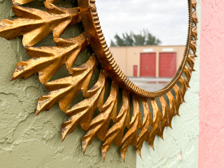 Italian Sunburst Gilt Mirror