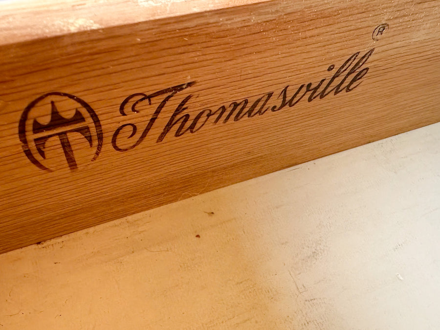 Thomasville Faux Bamboo Corner Desk and Chair