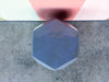 Pierced Blue Hexagon Garden Seat