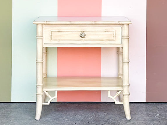 Thomasville Faux Bamboo Nightstand