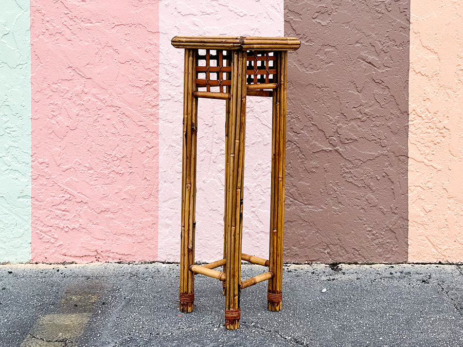 Cute Rattan Plant Stand