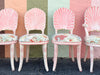 Set of Eight Shell Back Dining Chairs