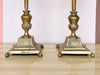 Pair of Brass Pineapple Candlesticks