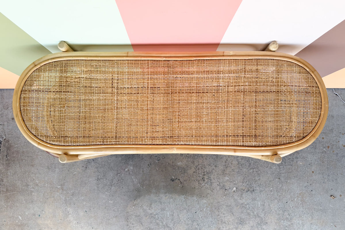 Coastal Chic Rattan Console