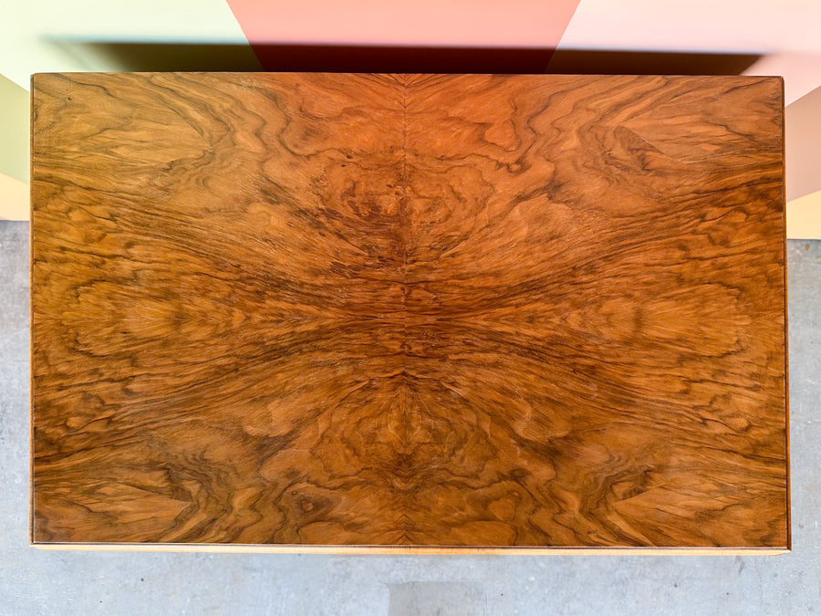 1930's Burl Wood Armoire