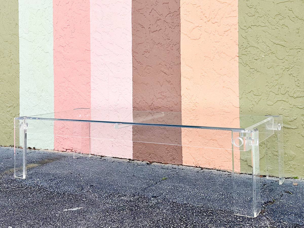 Glam Lucite Coffee Table