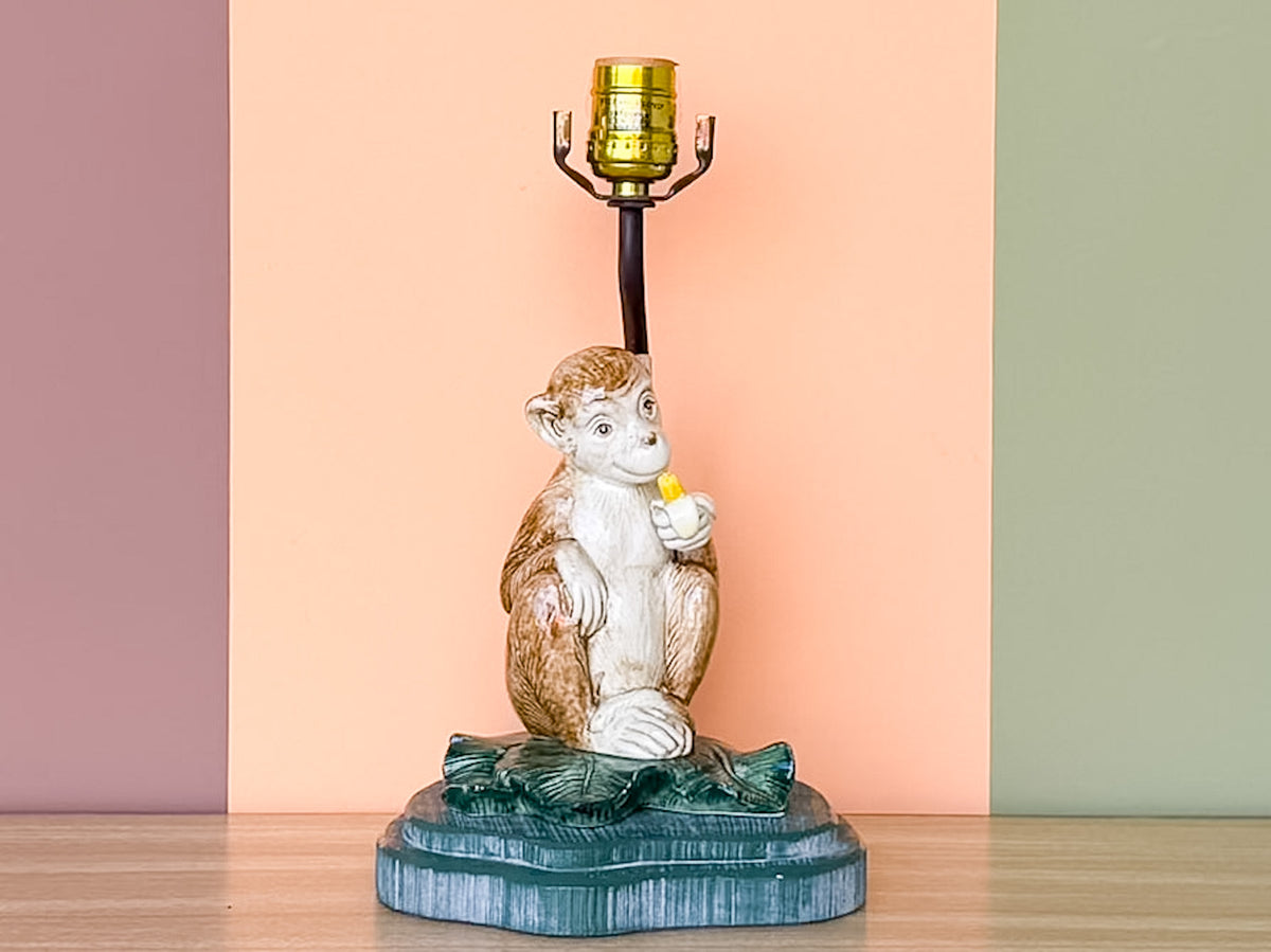 Monkey and Palm Lamp