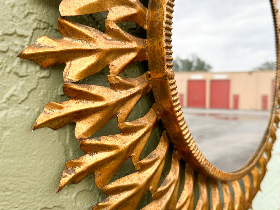 Italian Sunburst Gilt Mirror