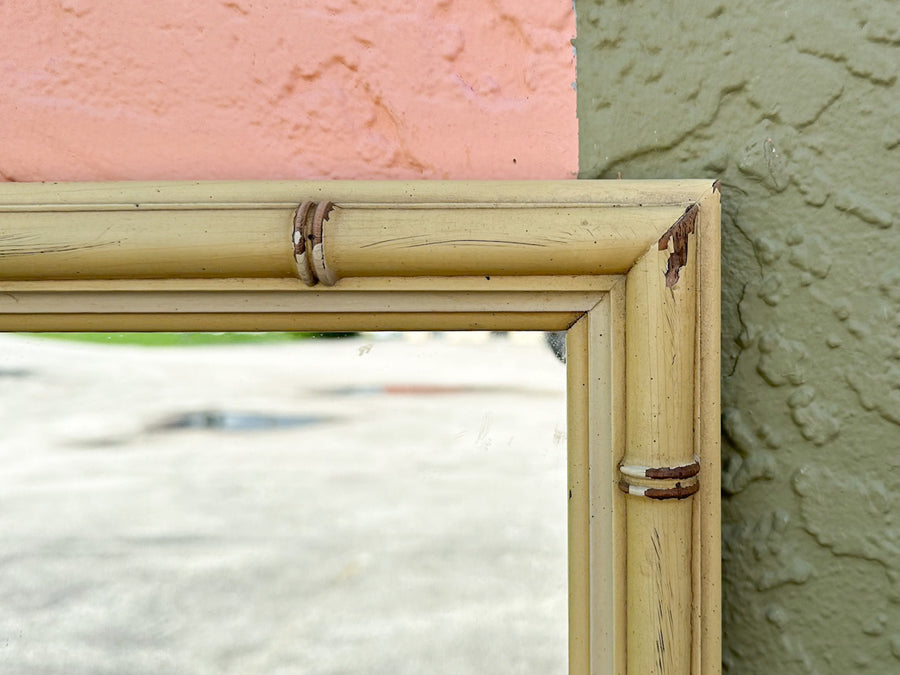 Full Length Faux Bamboo Mirror