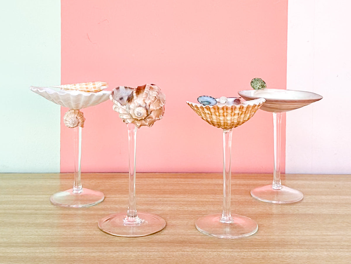 Set of Four Shell Chic Coupes