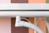 Extra Long White Rattan Console