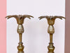 Pair of Brass Pineapple Candlesticks