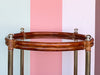 Tortoiseshell Rattan Clover Side Table
