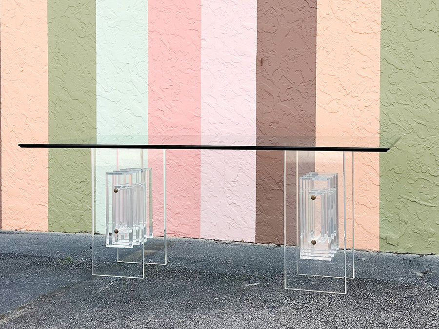Glam Lucite Dining Table