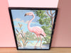 Lone Flamingo Paint by Number Art