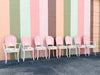 Set of Eight Shell Back Dining Chairs