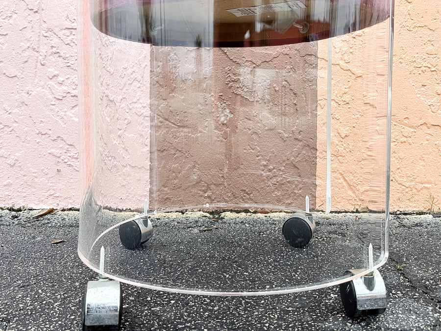 Fab Lucite Stool on Castors