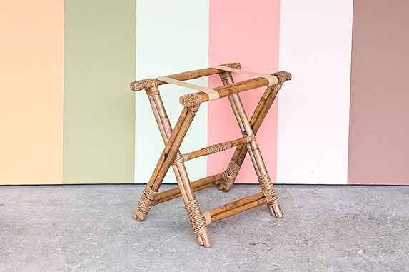 Bamboo Luggage Rack