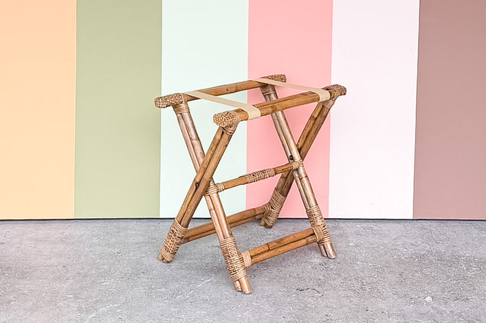 Bamboo Luggage Rack