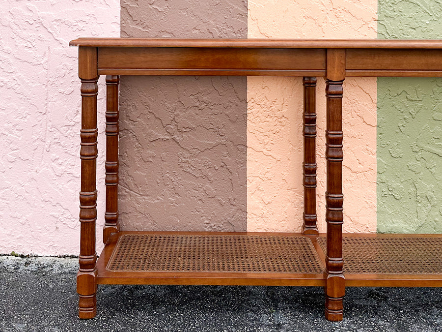 Handsome Faux Bamboo Console