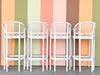 Set of Four Brighton Style Bar Stools