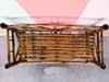 Petite Tortoiseshell Rattan Etagere