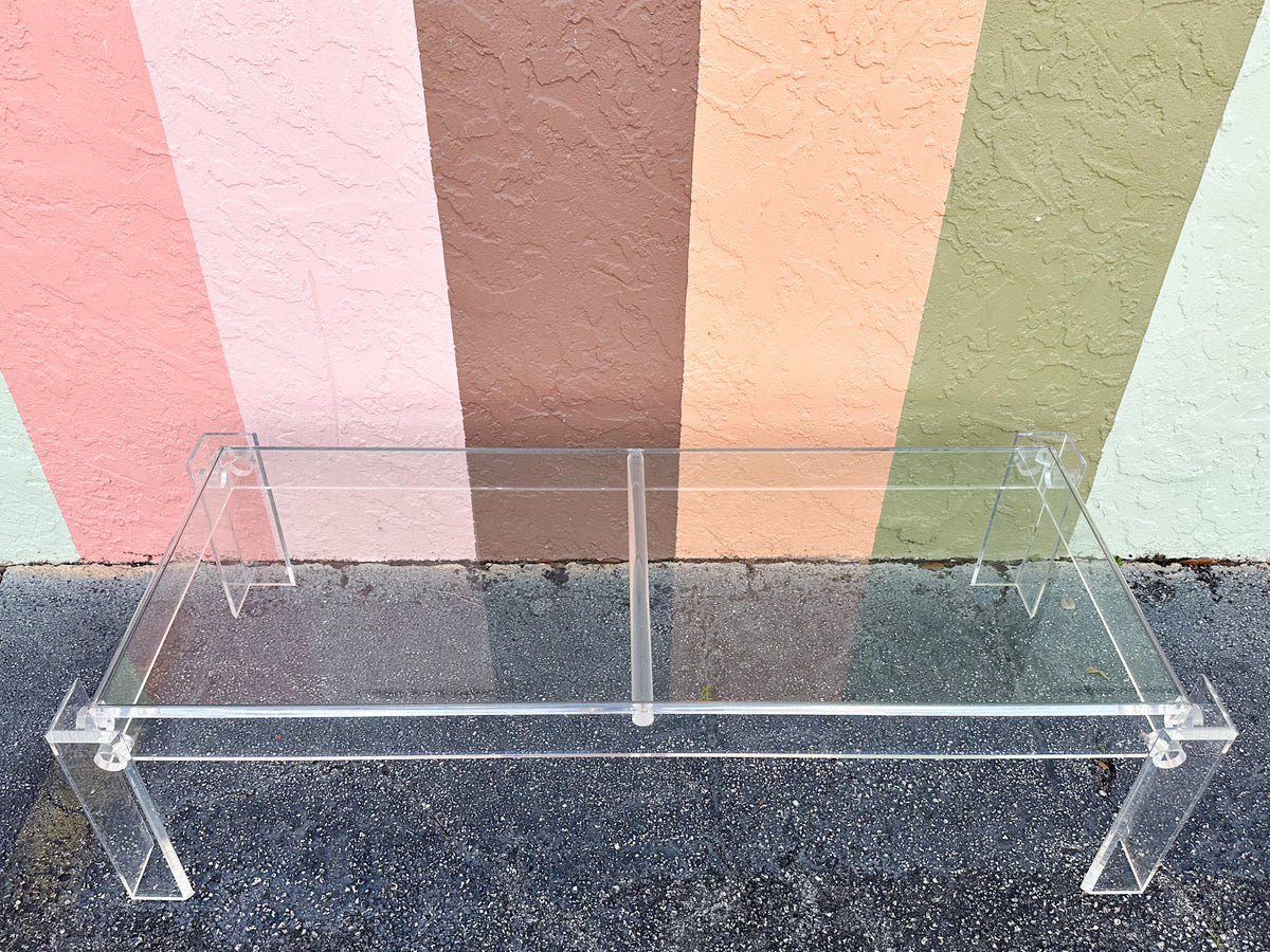 Glam Lucite Coffee Table
