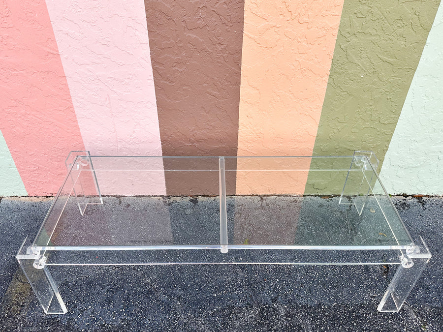 Glam Lucite Coffee Table