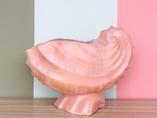 Peach Nautilus Shell Cachepot