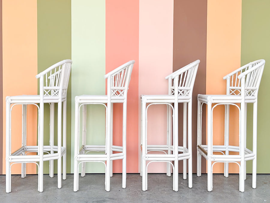 Set of Four Brighton Style Bar Stools