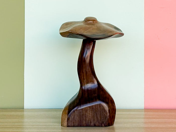 Carved Teak Mushroom