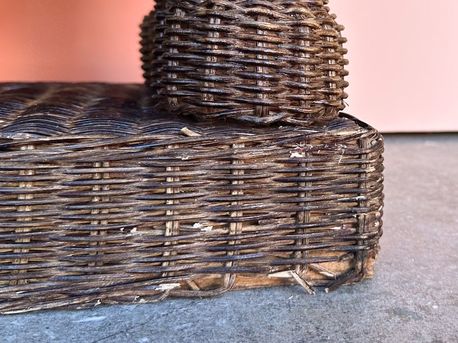 Wicker Elephant Plant Stand